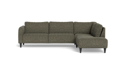 Solution 2701 sofa med open end - Chronotex stof - Brown - Højrevendt