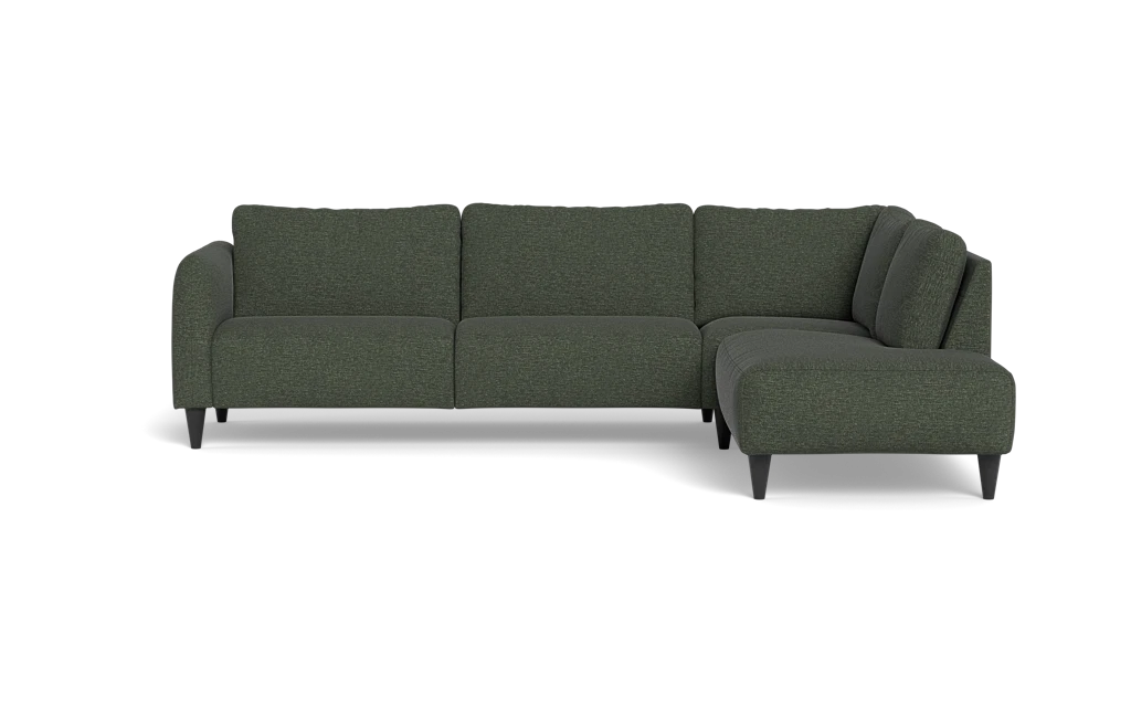 Solution 2701 sofa med open end - City stof - Green - Højrevendt