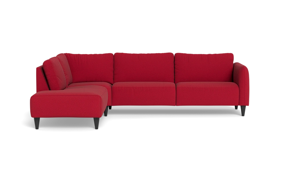 Solution 2701 sofa med open end - New Ocean stof - Red - Venstrevendt