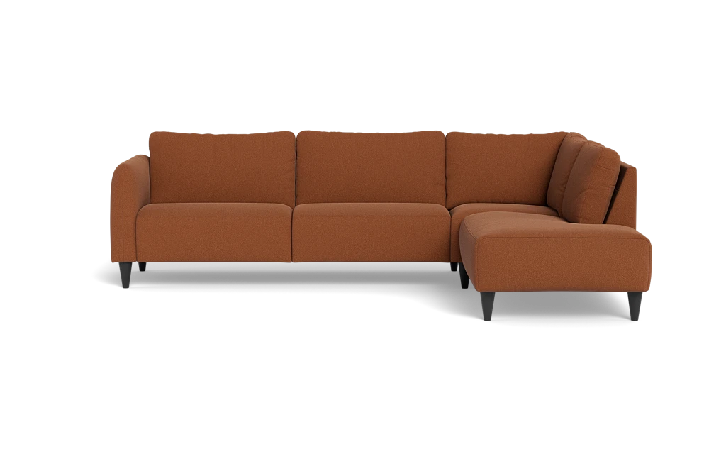 Solution 2701 sofa med open end - Bloq stof - Cognac - Højrevendt