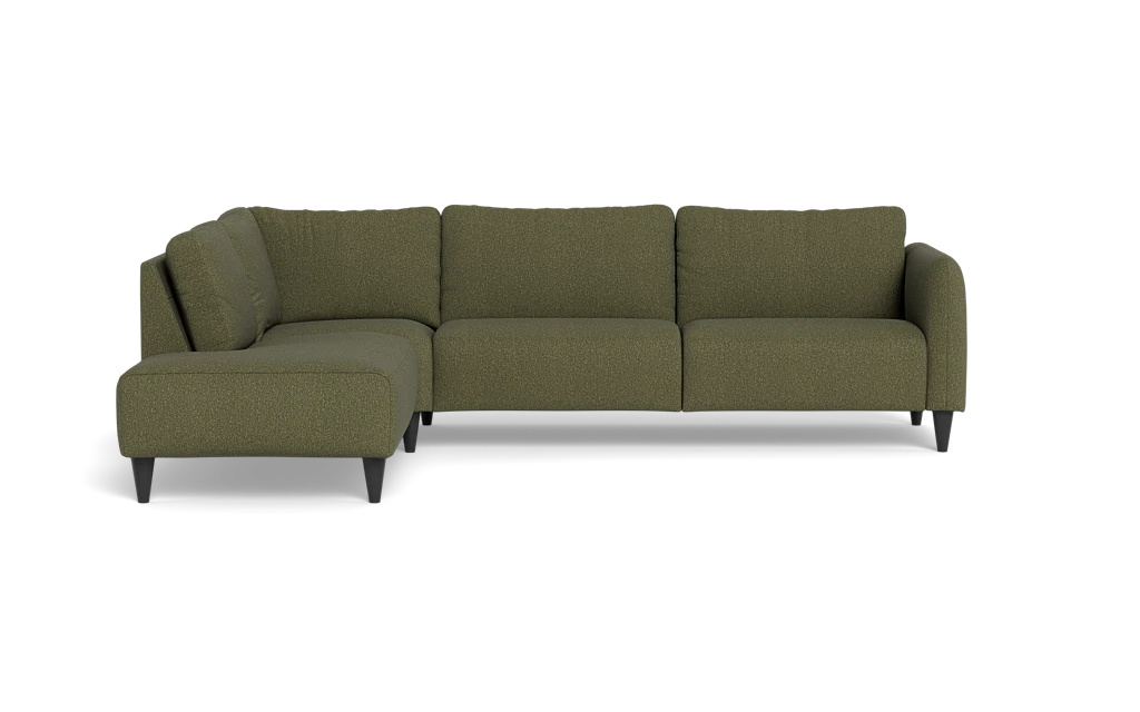 Solution 2701 sofa med open end - Brego stof - Green - Venstrevendt