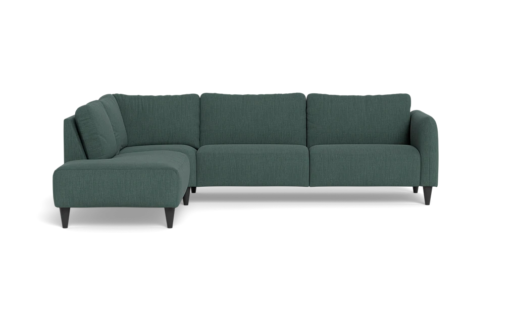 Solution 2701 sofa med open end - Lido stof - Dark Green - Venstrevendt