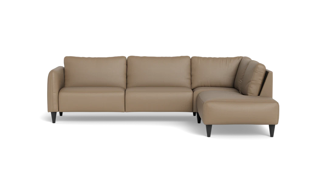 Solution 2701 sofa med open end - Soleda/spalt læder - Savanna - Højrevendt