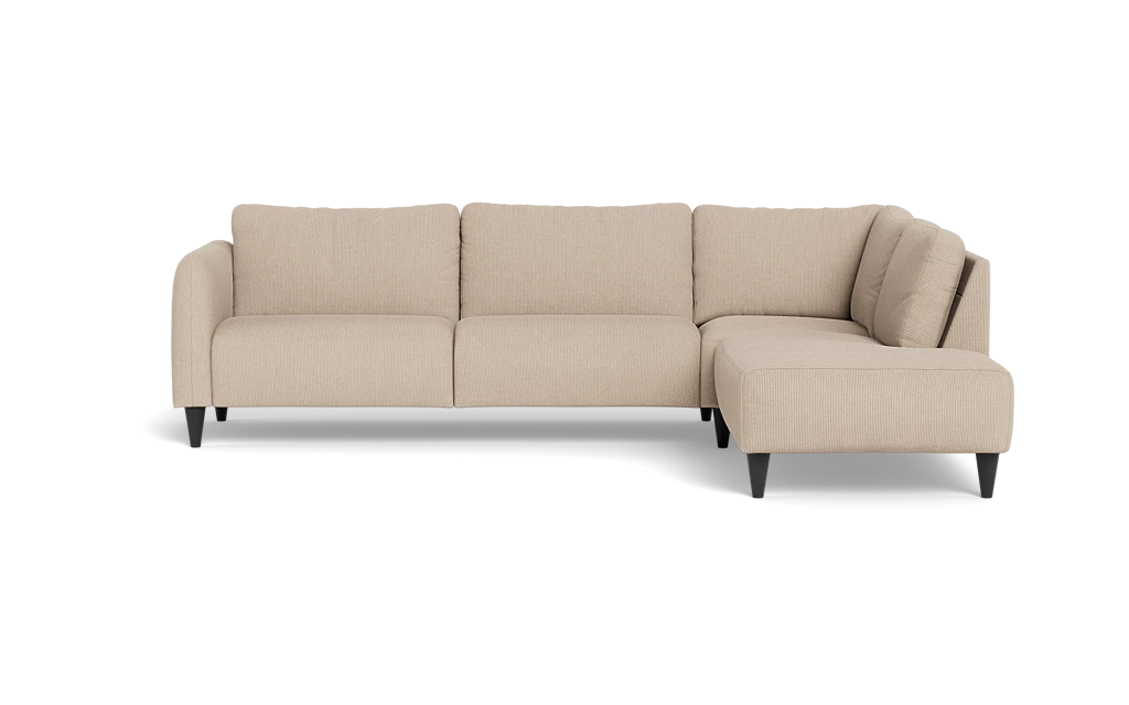 Solution 2701 sofa med open end - Rebel stof - Shitake - Højrevendt