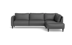Solution 2701 sofa med open end - Soleda/spalt læder - Anthracite - Højrevendt
