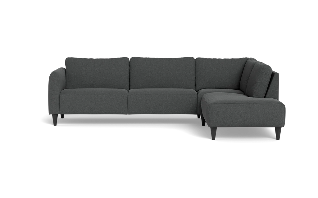 Solution 2701 sofa med open end - Bloq stof - Grey - Højrevendt
