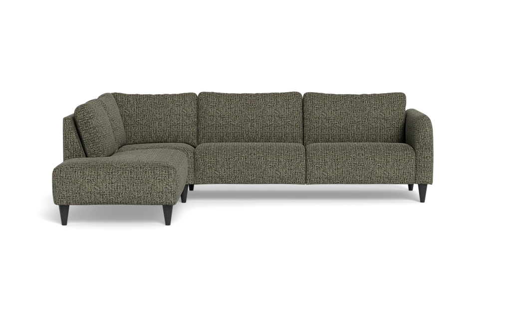 Solution 2701 sofa med open end - Chronotex stof - Brown - Venstrevendt