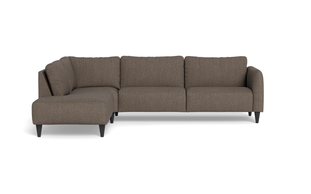 Solution 2701 sofa med open end - Vila stof - Light Brown - Venstrevendt