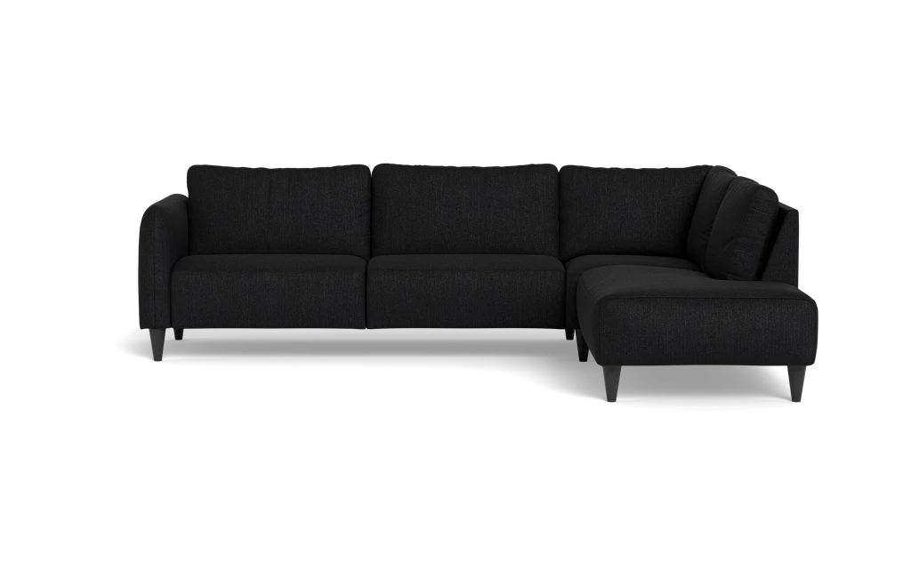 Solution 2701 sofa med open end - Vila stof - Black - Højrevendt