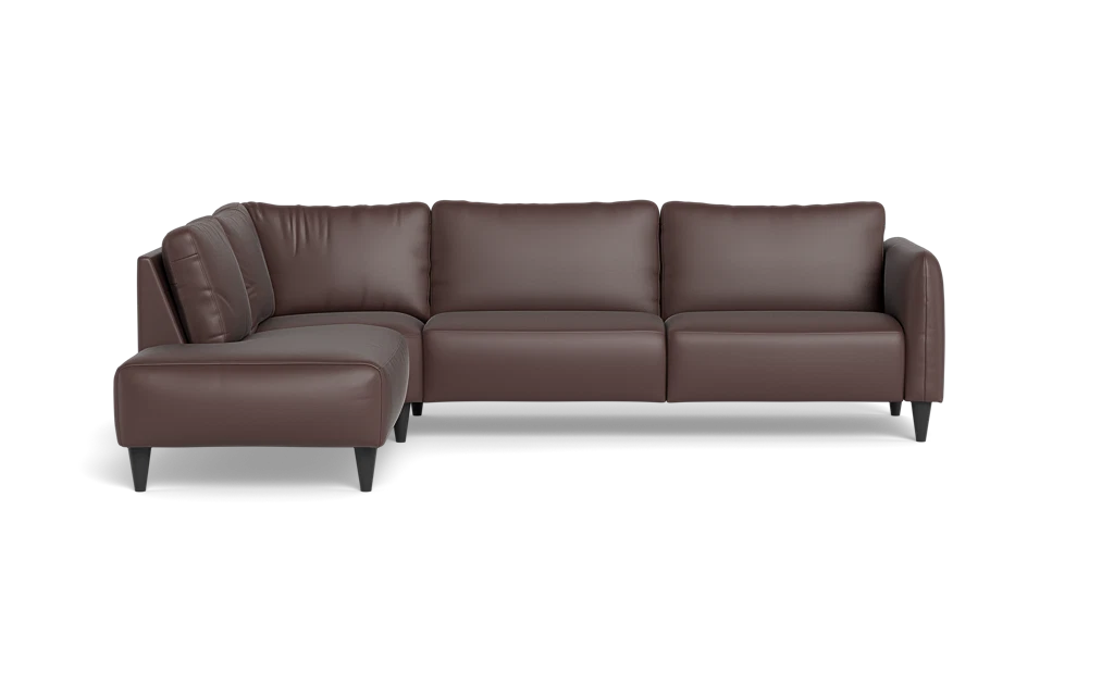 Solution 2701 sofa med open end - Anilux læder - Dark Brown - Venstrevendt