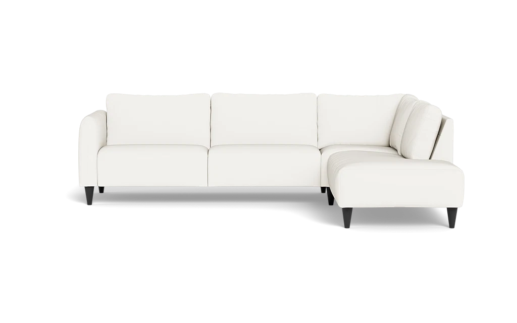 Solution 2701 sofa med open end - Semianilin/spalt læder - White - Højrevendt