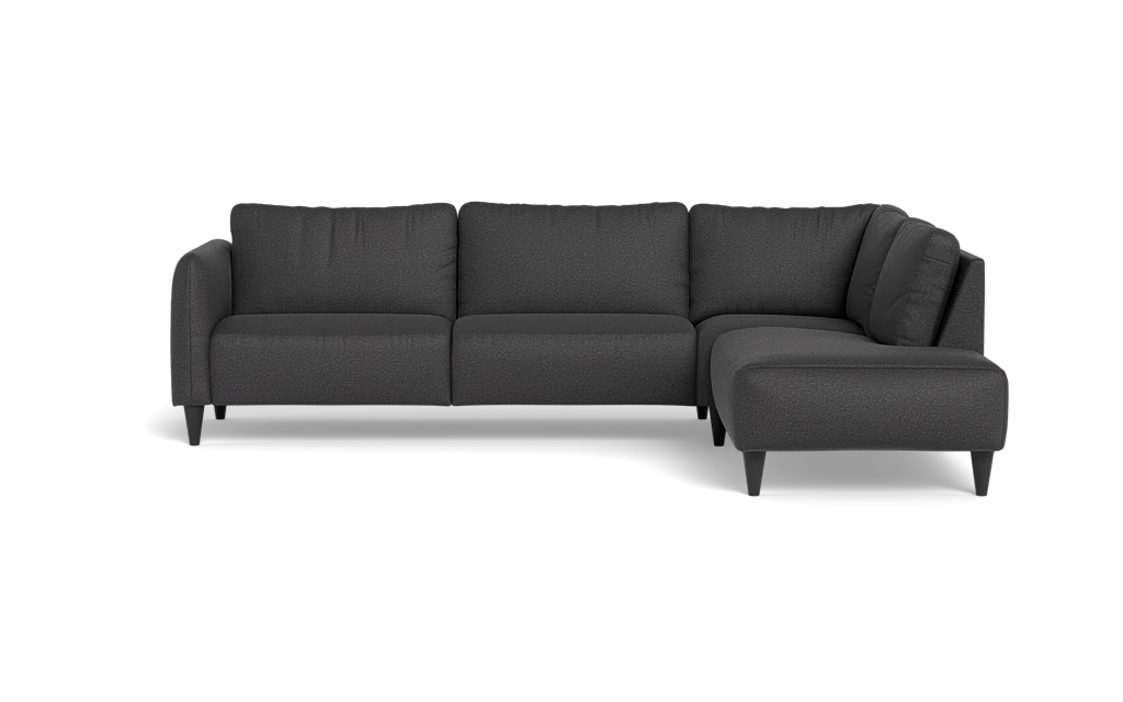 Solution 2701 sofa med open end - Oakland stof - Anthracite - Højrevendt