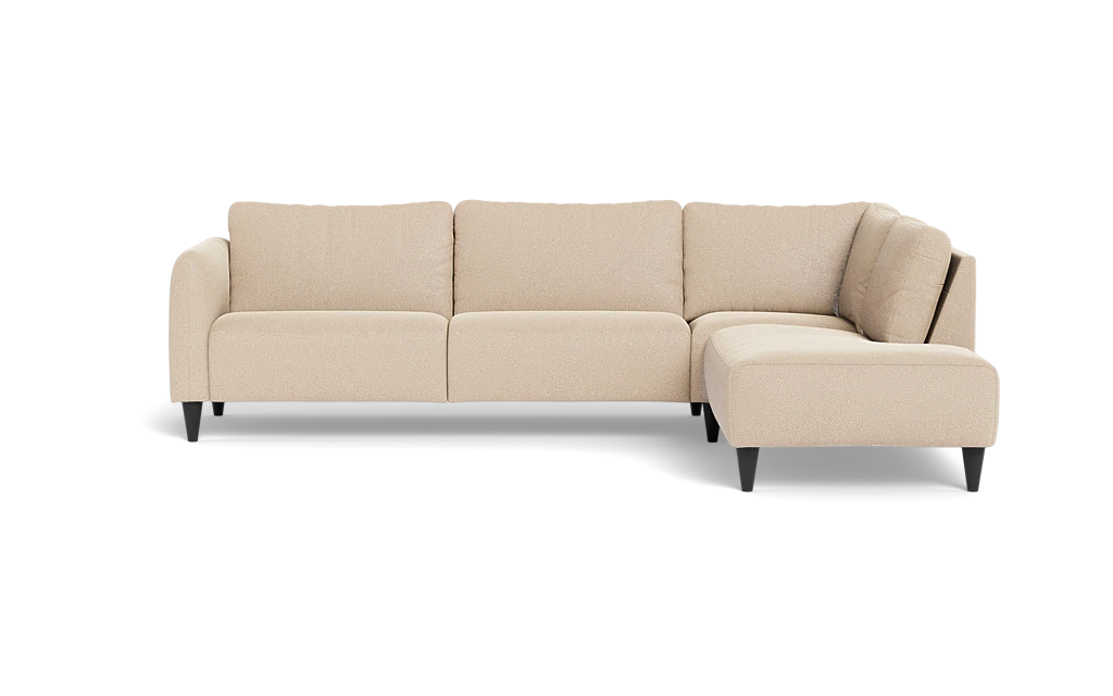 Solution 2701 sofa med open end - Bloq stof - Beige - Højrevendt