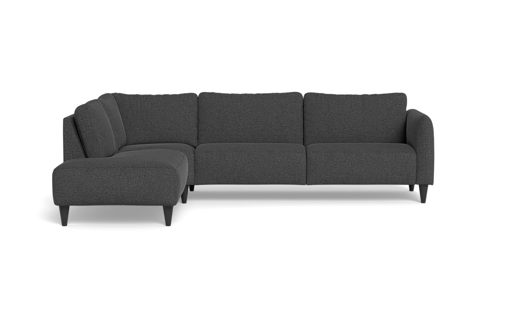 Solution 2701 sofa med open end - City stof - Dark grey - Venstrevendt