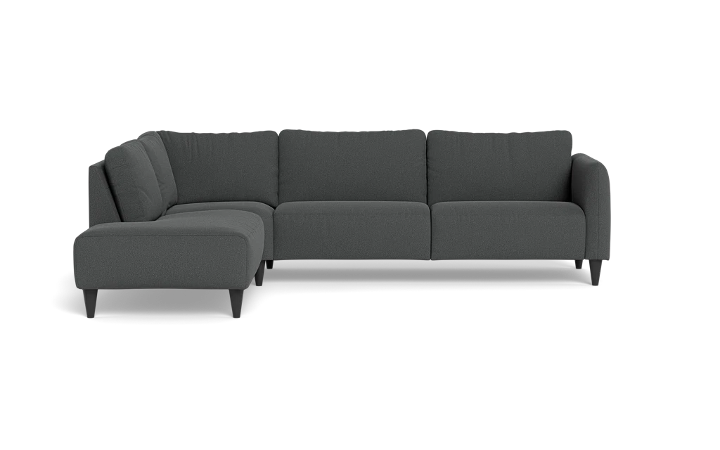 Solution 2701 sofa med open end - Bloq stof - Grey - Venstrevendt