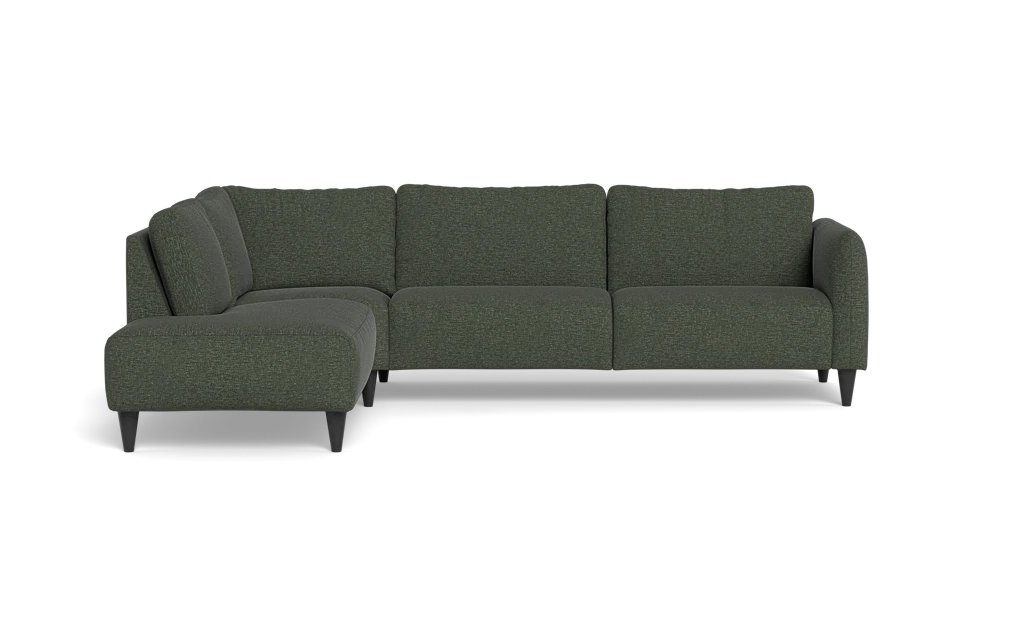 Solution 2701 sofa med open end - City stof - Green - Venstrevendt