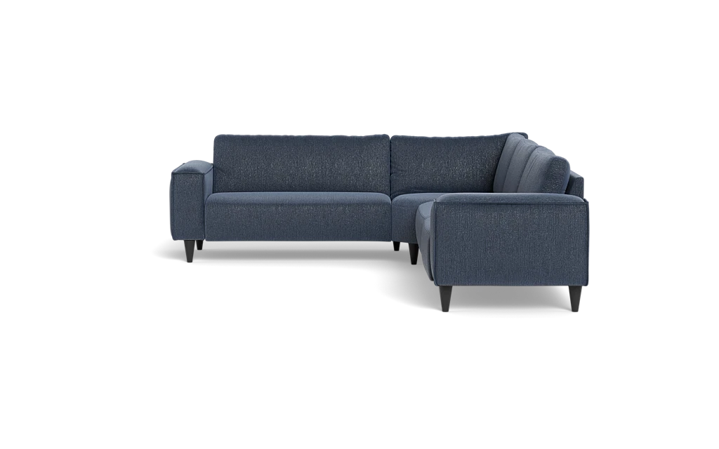 Solution 2701 hjørnesofa - brede armlæn 28 cm - Fusion stof - Indigo