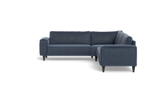 Solution 2701 hjørnesofa - brede armlæn 28 cm - Fusion stof - Indigo