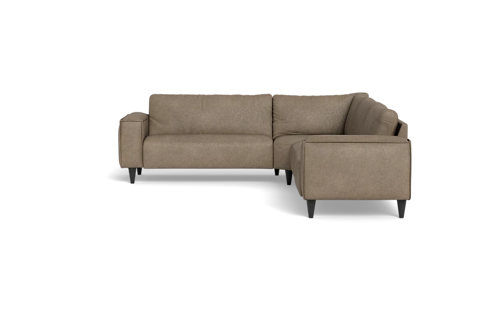Solution 2701 hjørnesofa - brede armlæn 28 cm - Kentucky stof - Liver