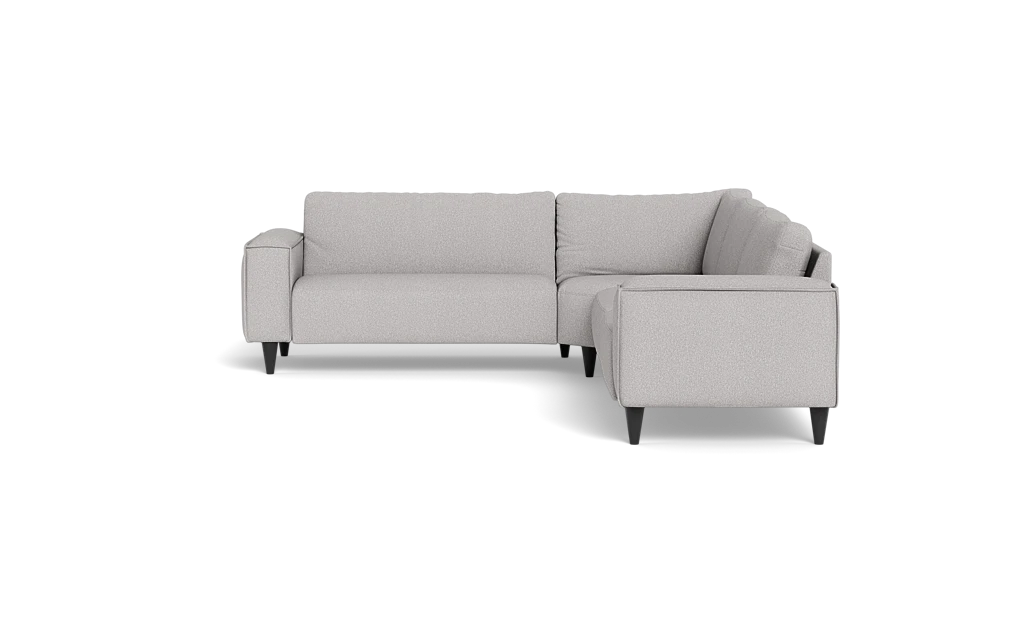 Solution 2701 hjørnesofa - brede armlæn 28 cm - Brego stof - Grey