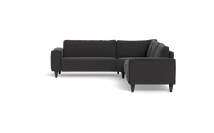 Solution 2701 hjørnesofa - brede armlæn 28 cm - Lido stof - Antracit