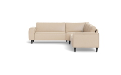 Solution 2701 hjørnesofa - brede armlæn 28 cm - Bloq stof - Beige