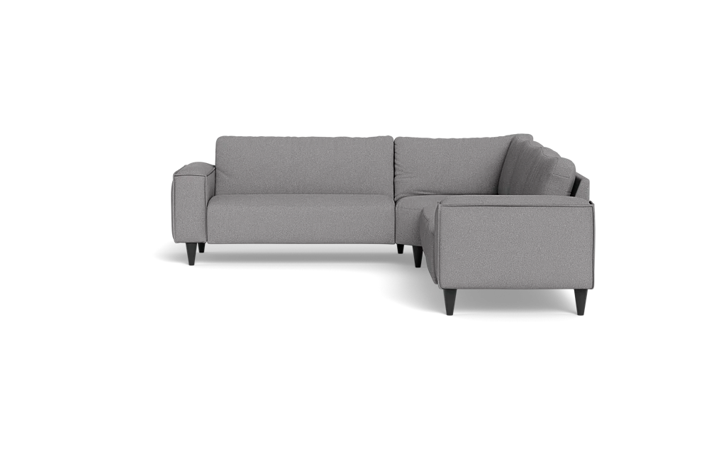 Solution 2701 hjørnesofa - brede armlæn 28 cm - Bloq stof - Zinc