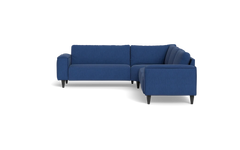 Solution 2701 hjørnesofa - brede armlæn 28 cm - Lido stof - Blue