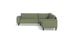 Solution 2701 hjørnesofa - brede armlæn 28 cm - Rebel stof - Forest