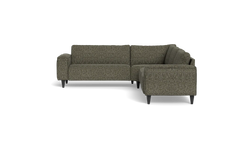 Solution 2701 hjørnesofa - brede armlæn 28 cm - Chronotex stof - Brown