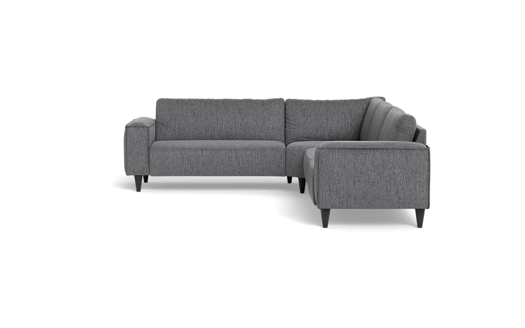 Solution 2701 hjørnesofa - brede armlæn 28 cm - Fusion stof - Antracite