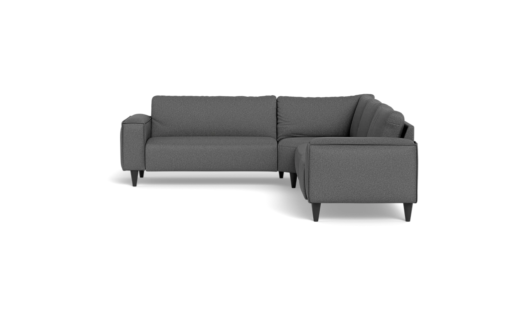 Solution 2701 hjørnesofa - brede armlæn 28 cm - Idaho stof - Antracite
