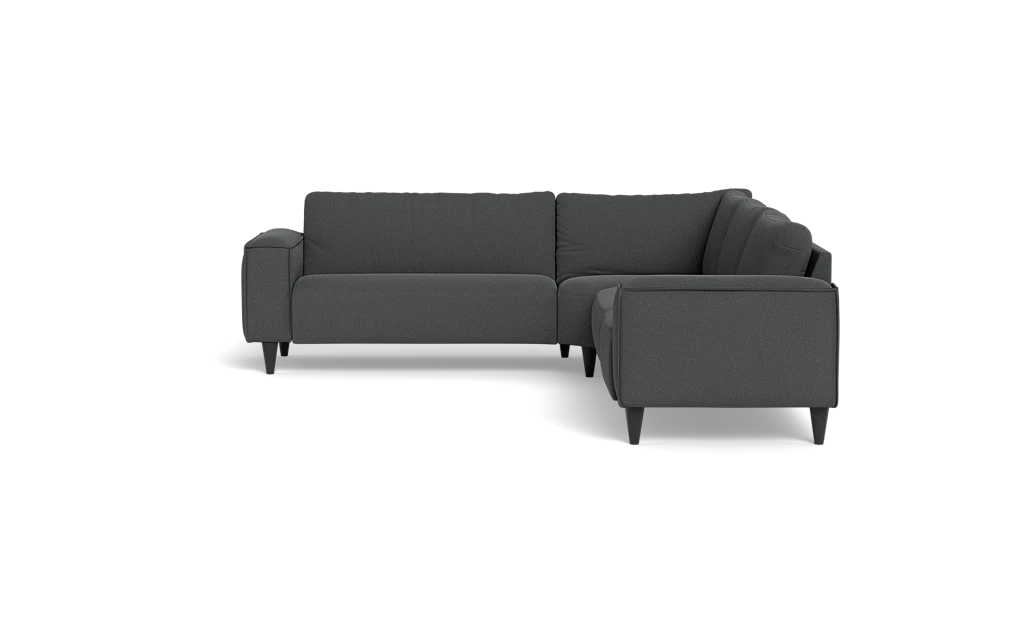 Solution 2701 hjørnesofa - brede armlæn 28 cm - Bloq stof - Grey