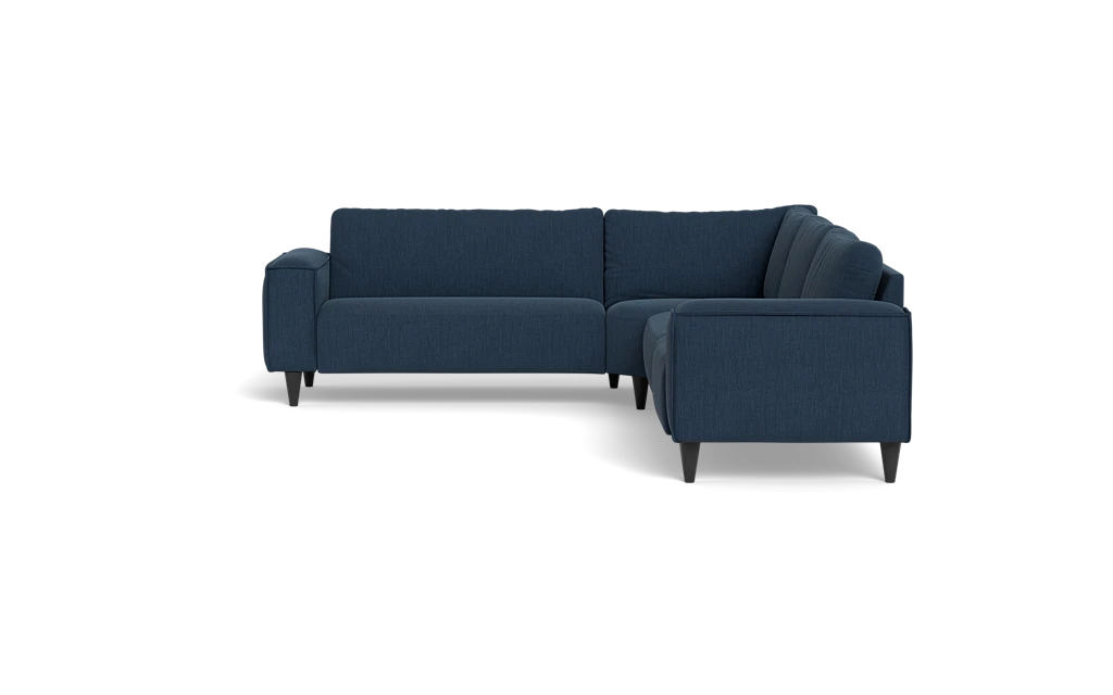 Solution 2701 hjørnesofa - brede armlæn 28 cm - Lido stof - Dark Blue