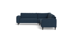 Solution 2701 hjørnesofa - brede armlæn 28 cm - Lido stof - Dark Blue