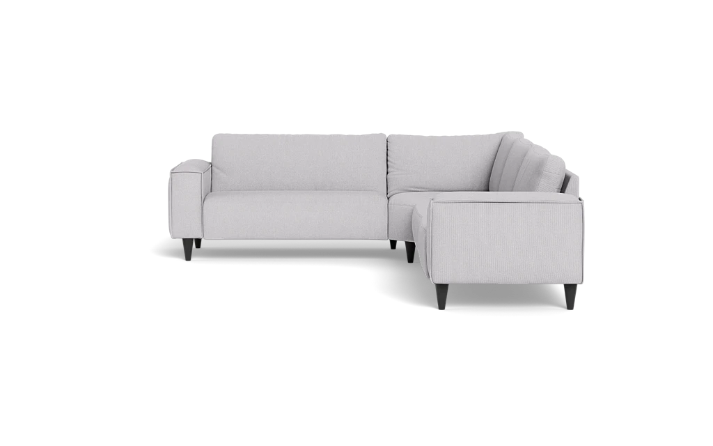 Solution 2701 hjørnesofa - brede armlæn 28 cm - Rebel stof - Light Grey