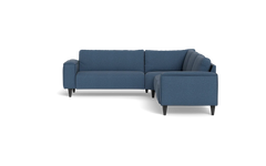 Solution 2701 hjørnesofa - brede armlæn 28 cm - Brego stof - Dark Blue