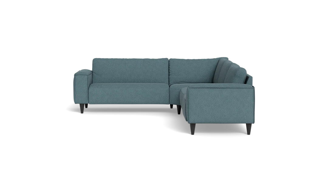 Solution 2701 hjørnesofa - brede armlæn 28 cm - Montana stof - Blue