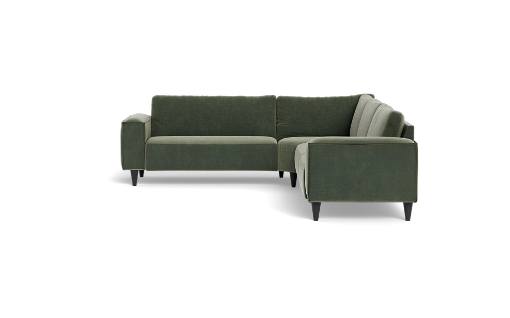 Solution 2701 hjørnesofa - brede armlæn 28 cm - Adore velour - Hunter