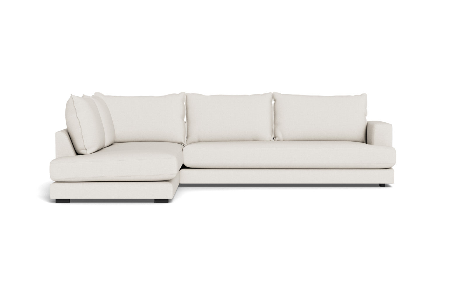 Cozy XL sofa med open end - Moly stof - Hvid, Venstrevendt
