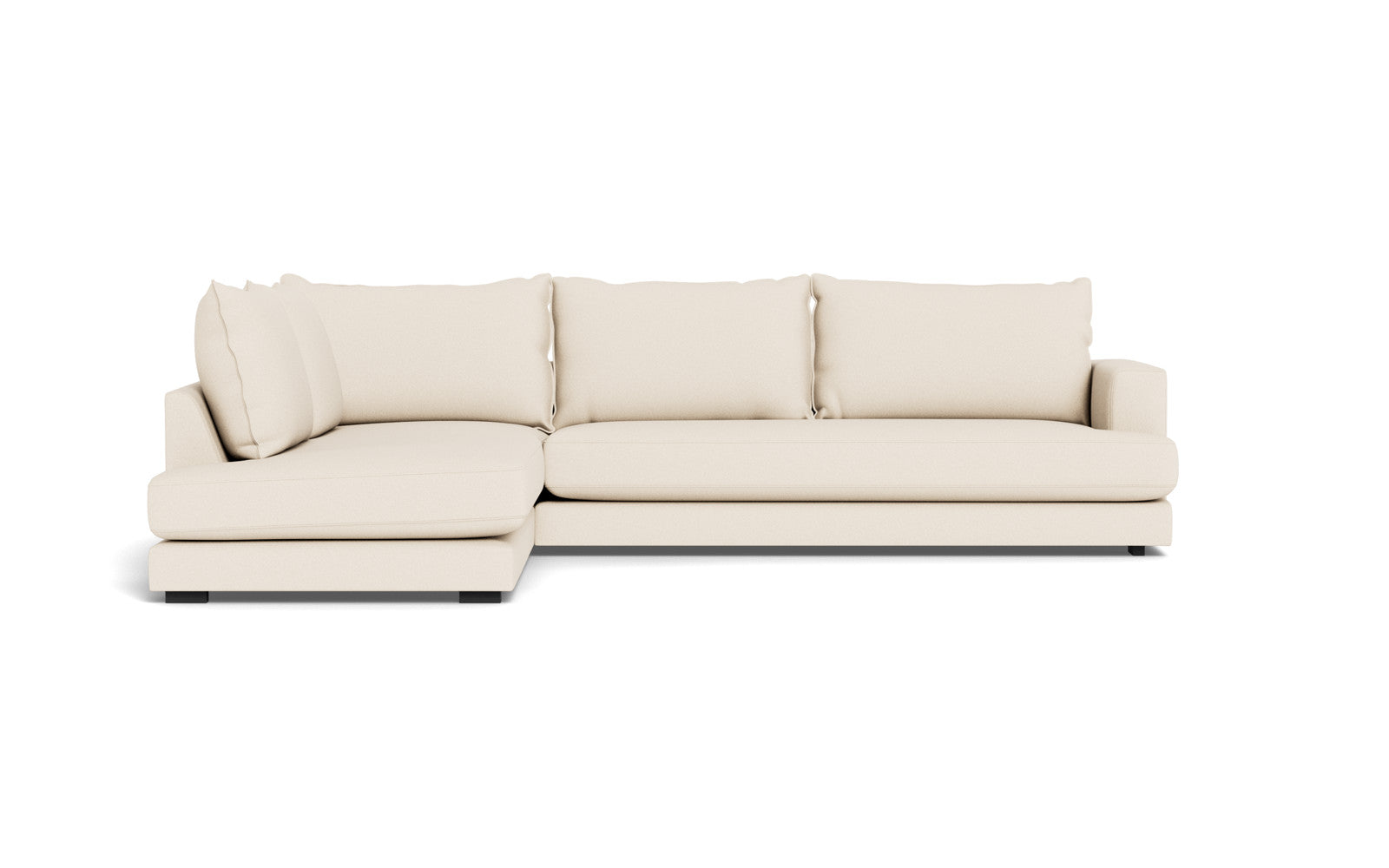 Cozy XL sofa med open end - Austin stof - 01 hvid, Venstrevendt