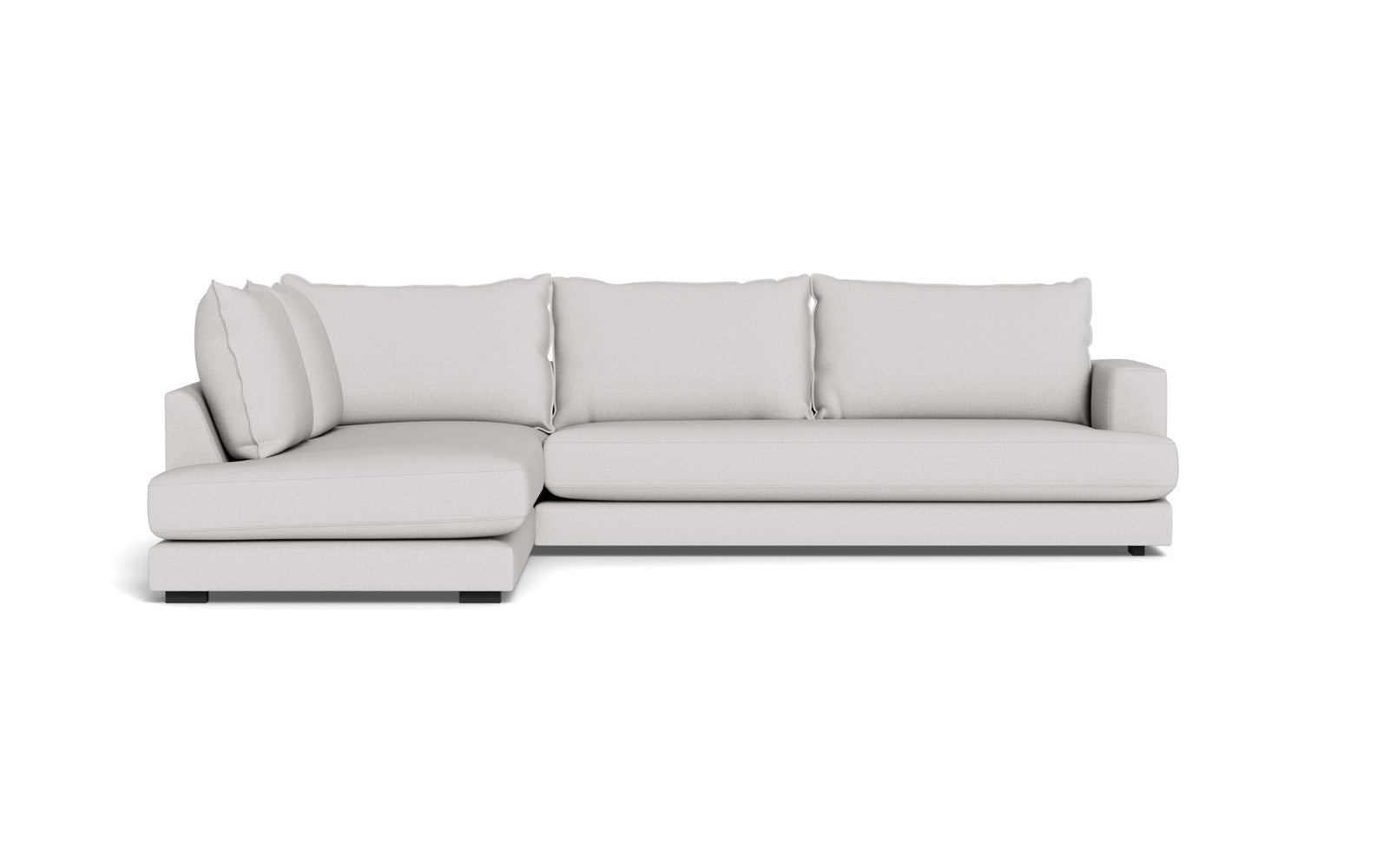 Cozy XL sofa med open end - Moly stof - 80 Grå, Venstrevendt