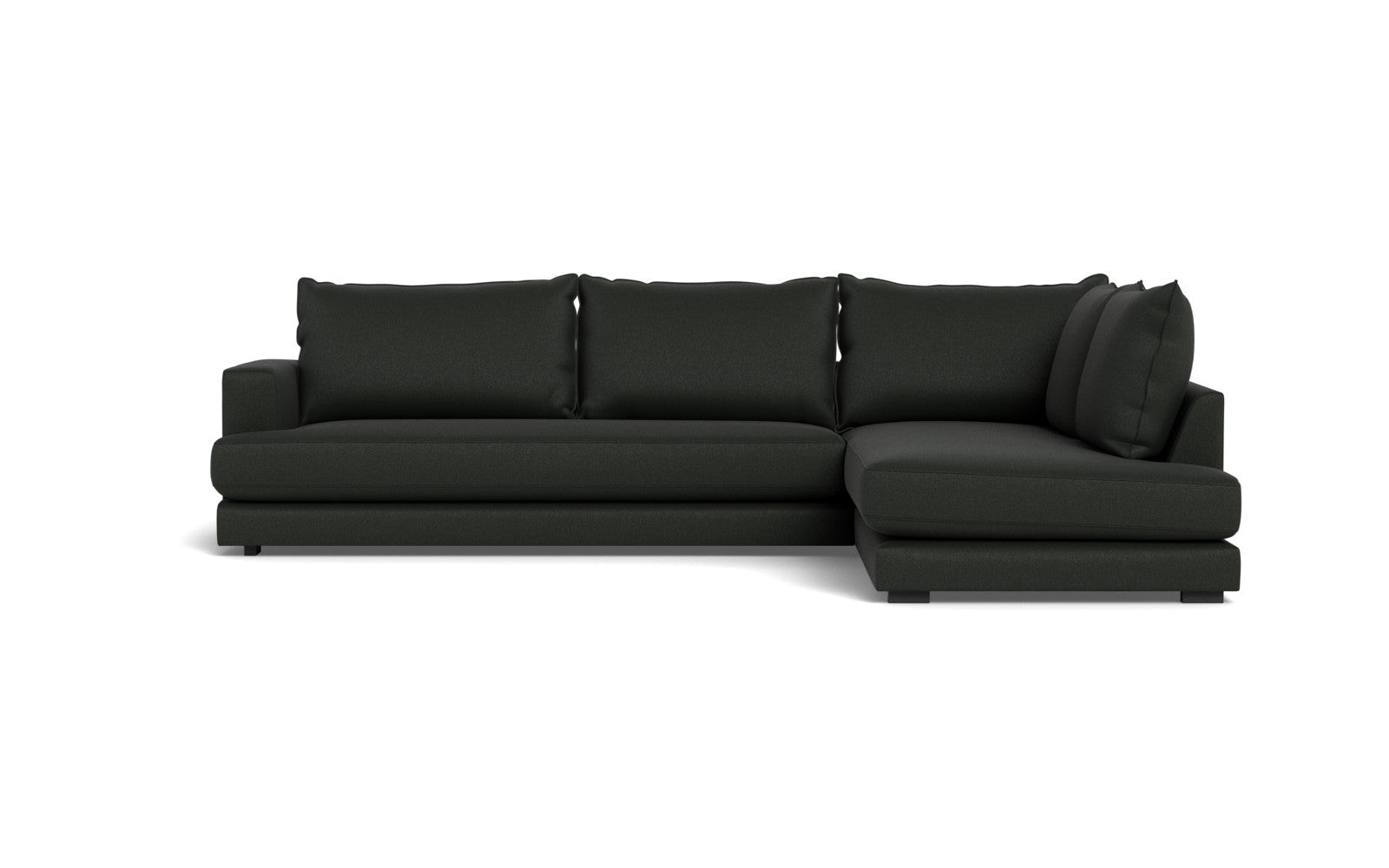 Cozy XL sofa med open end - Bjorn stof - mørkegrå, Højrevendt