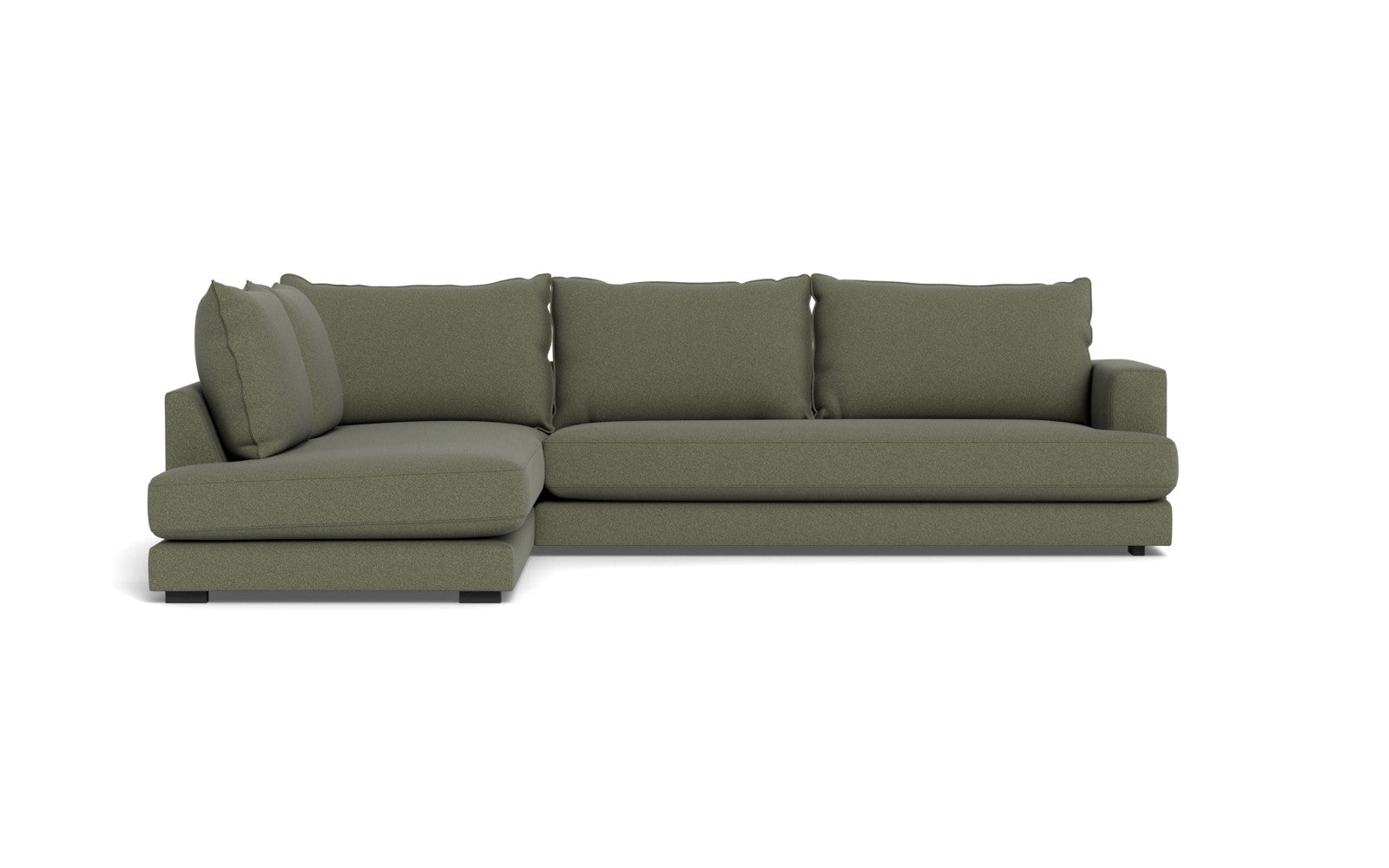 Cozy XL sofa med open end - Austin stof - 13 grøn, Venstrevendt