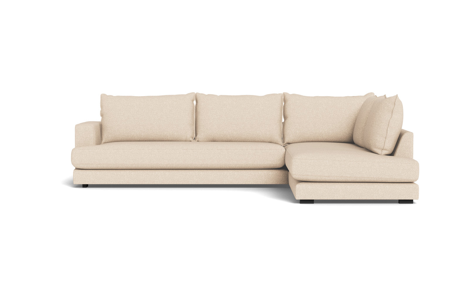 Cozy XL sofa med open end - Bjorn stof - beige, Højrevendt