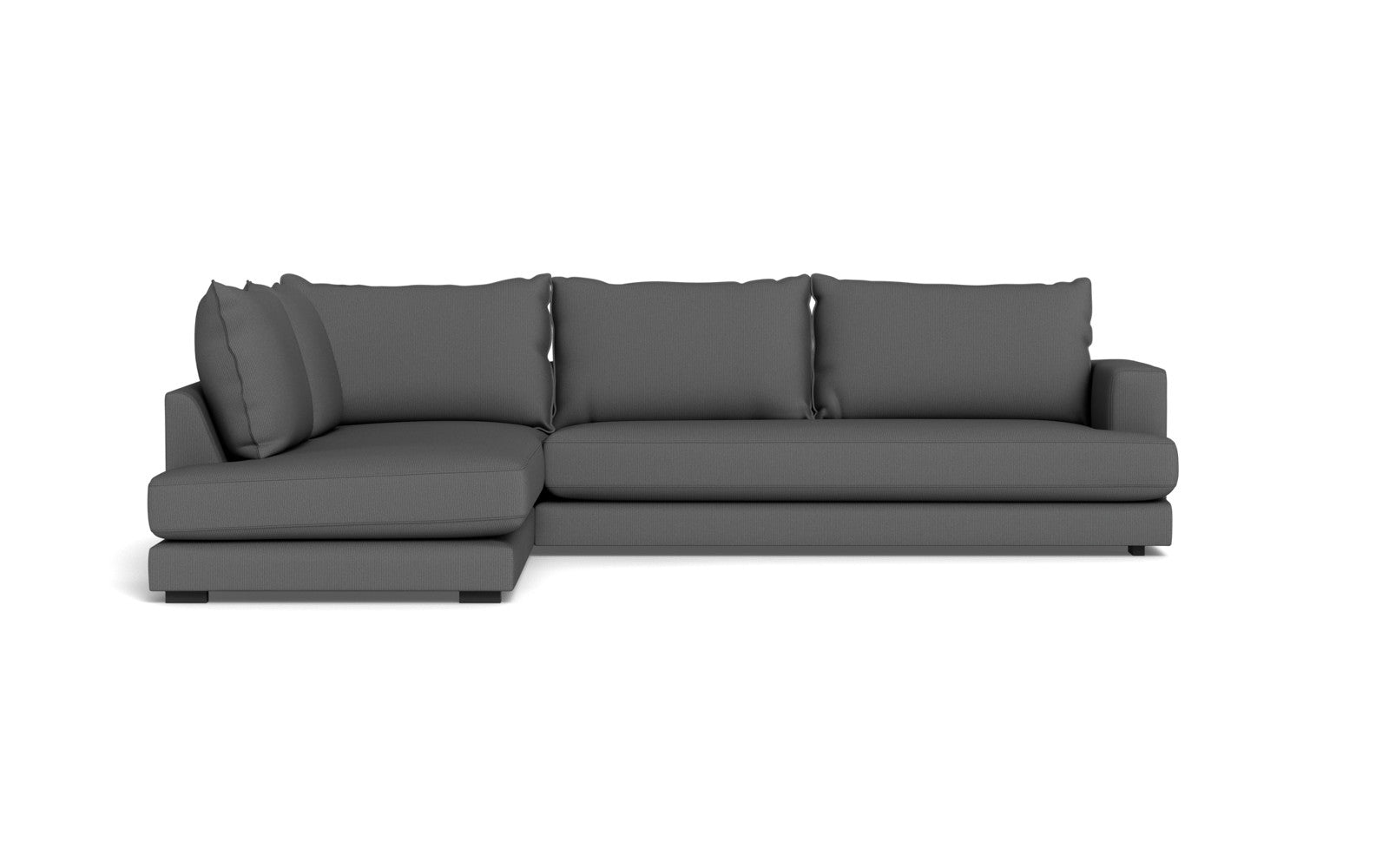 Cozy XL sofa med open end - Fjord stof - Grå, Venstrevendt