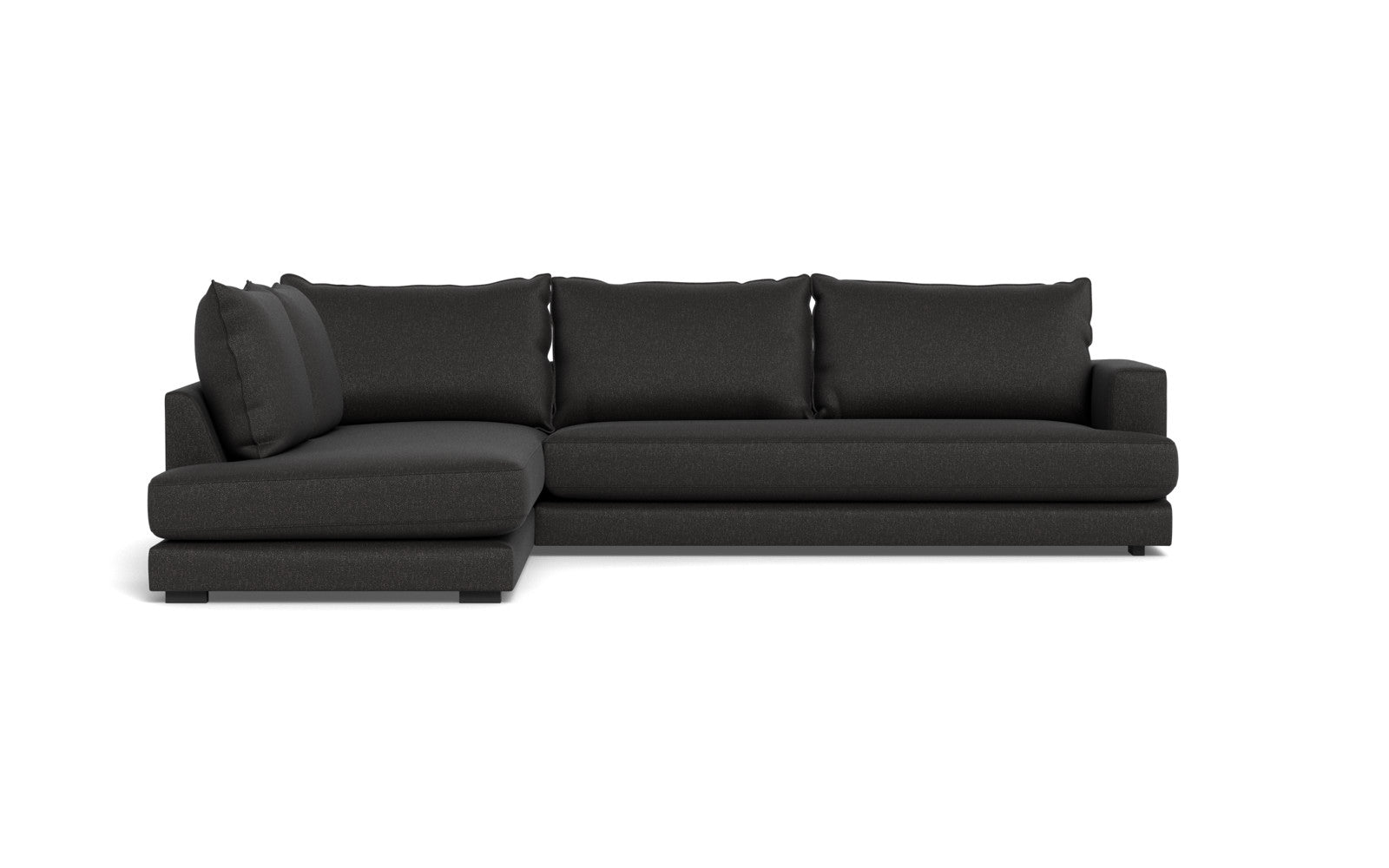 Cozy XL sofa med open end - Bjorn stof - antracit, Venstrevendt
