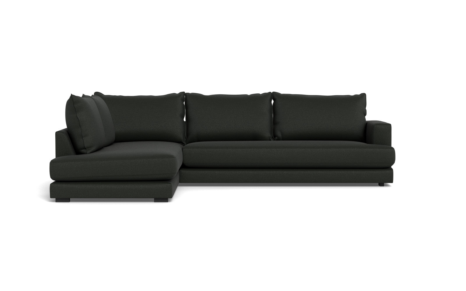 Cozy XL sofa med open end - Bjorn stof - mørkegrå, Venstrevendt
