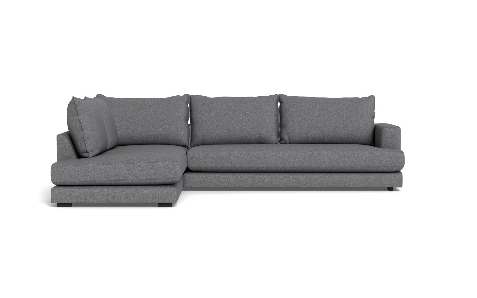 Cozy XL sofa med open end - Bjorn stof - grå, Venstrevendt