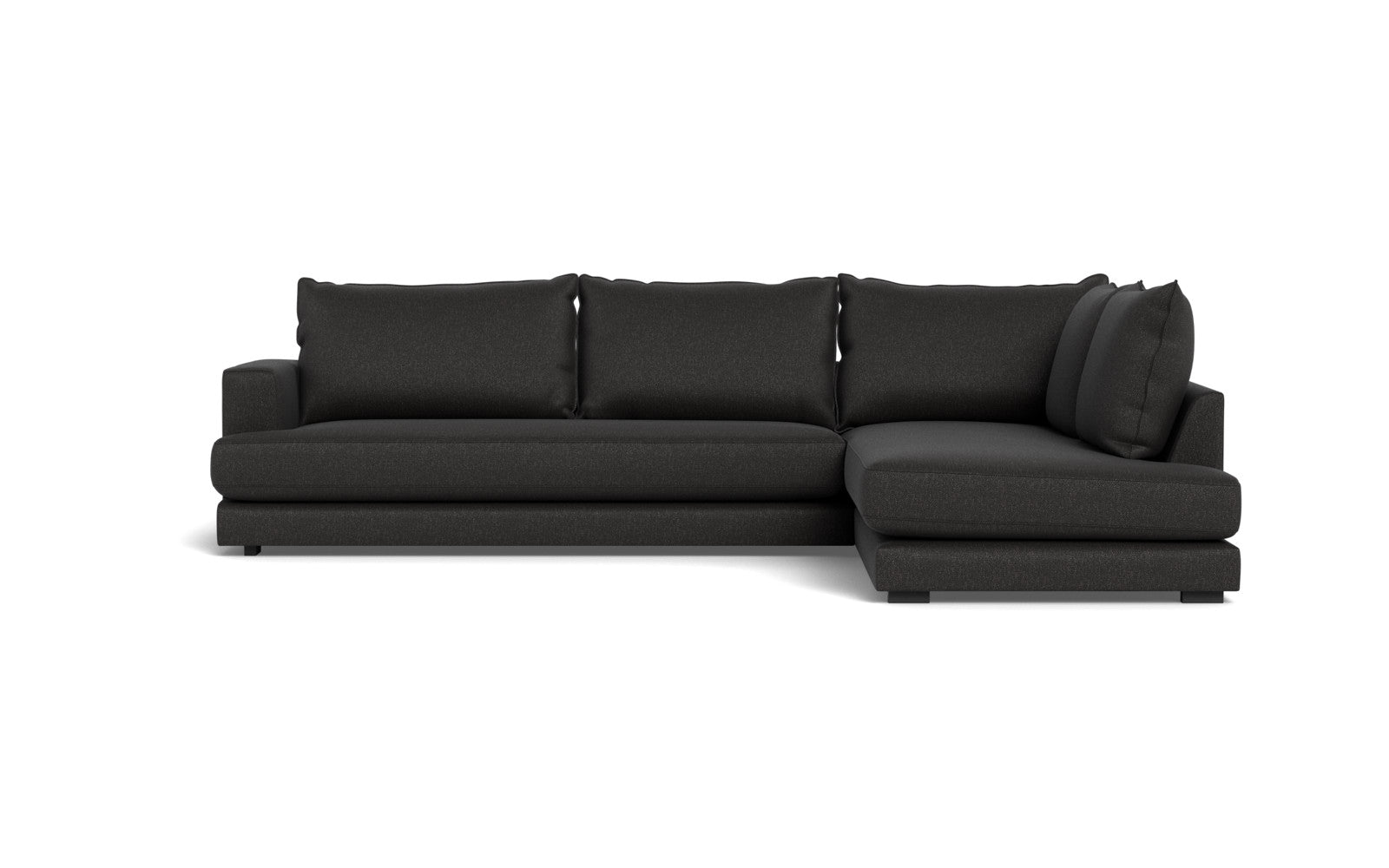 Cozy XL sofa med open end - Bjorn stof - antracit, Højrevendt